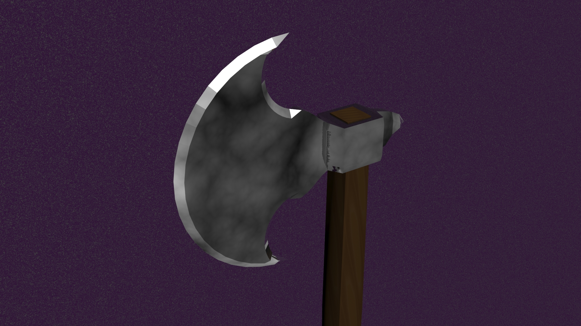 3D rendered battle axe.